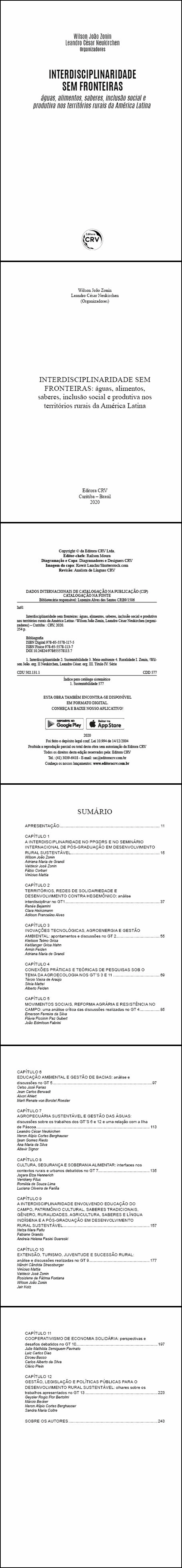 INTERDISCIPLINARIDADE SEM FRONTEIRAS: <br> Águas, alimentos, saberes, inclusão social e produtiva nos territórios rurais da América Latina